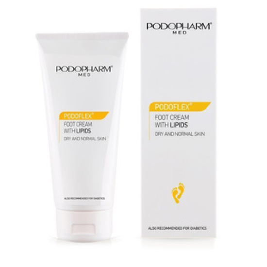 Prikazujem sliko PODOPHARM PODOFLEX Krema z lipidi 100 ml Slika produkta PODOPHARM PODOFLEX Krema z lipidi 100 ml