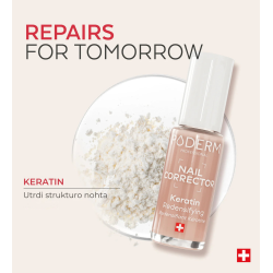 PODERM® Korektivni lak za nohte s keratinom, 8 ml